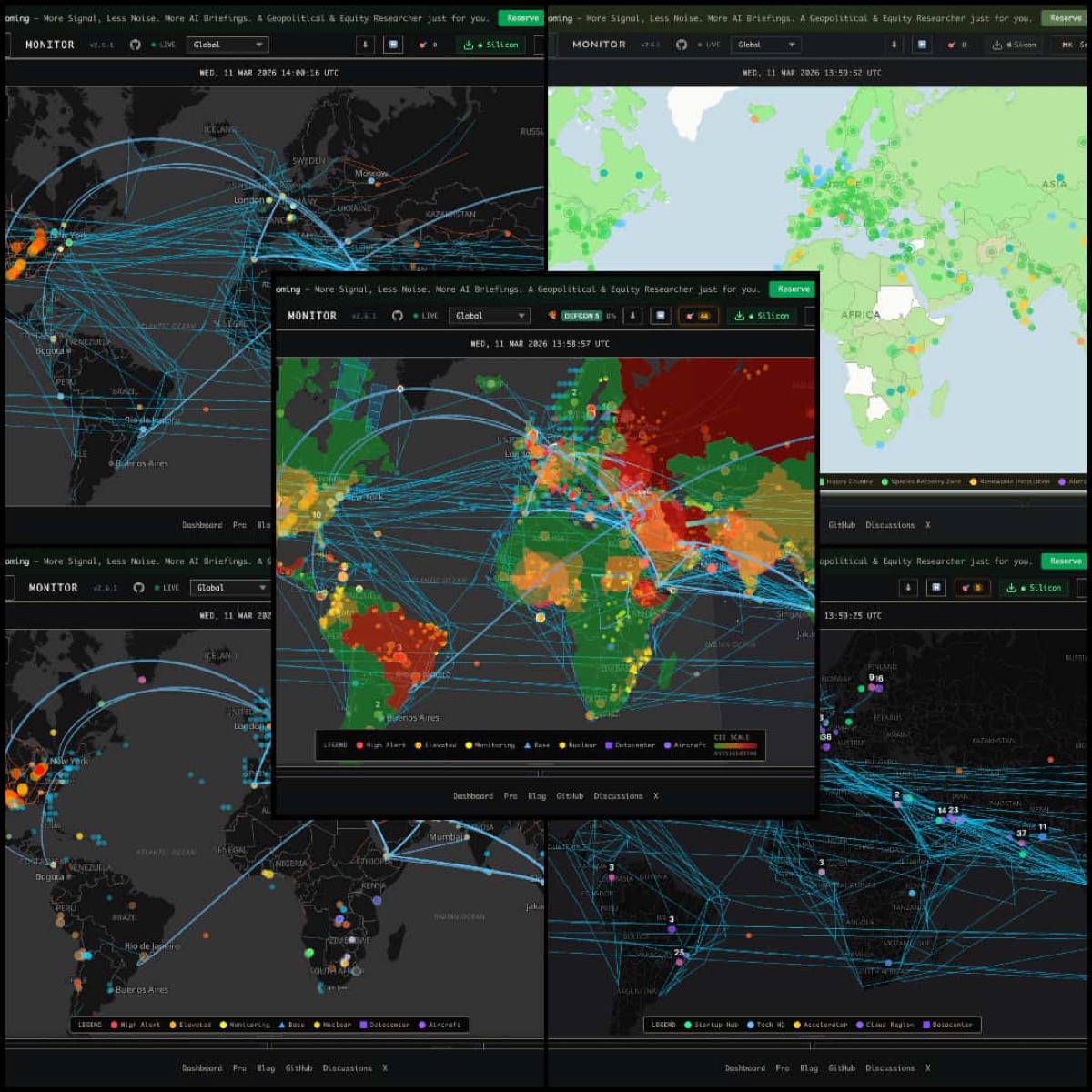 Specialized Intelligence Dashboards on One Platform